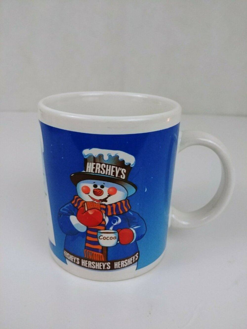 Hershey's Snowman Smores Cocoa Recipe Coffee Cup Holiday Christmas Mug